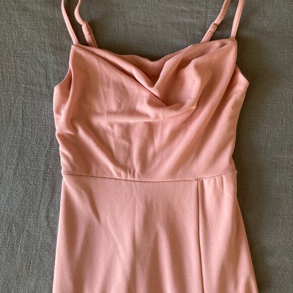 Ash Cowl Neck Bridesmaid Dress (Birdy Grey) - Picture 2 of 3